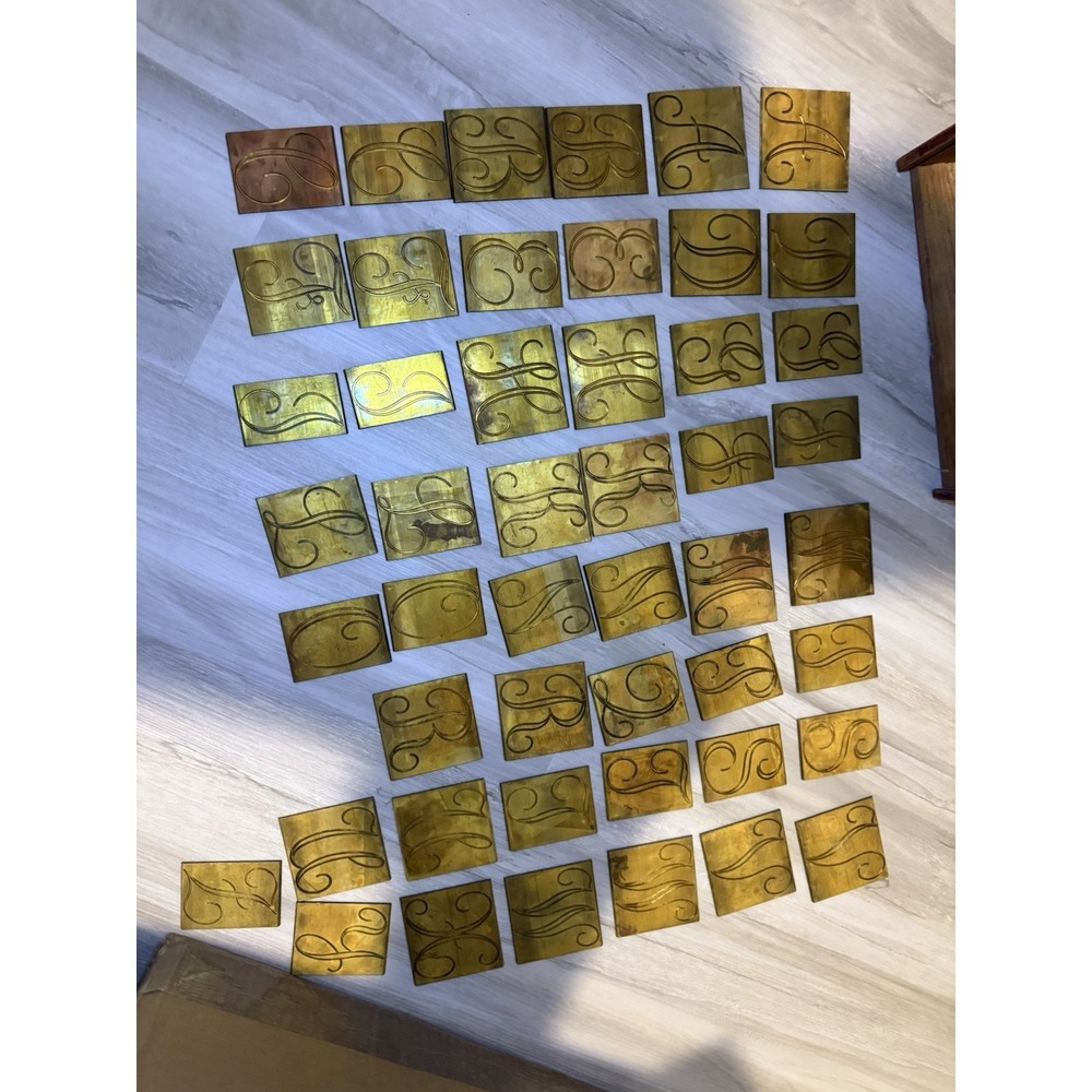 New Hermes Set Brass Engraving 48pc